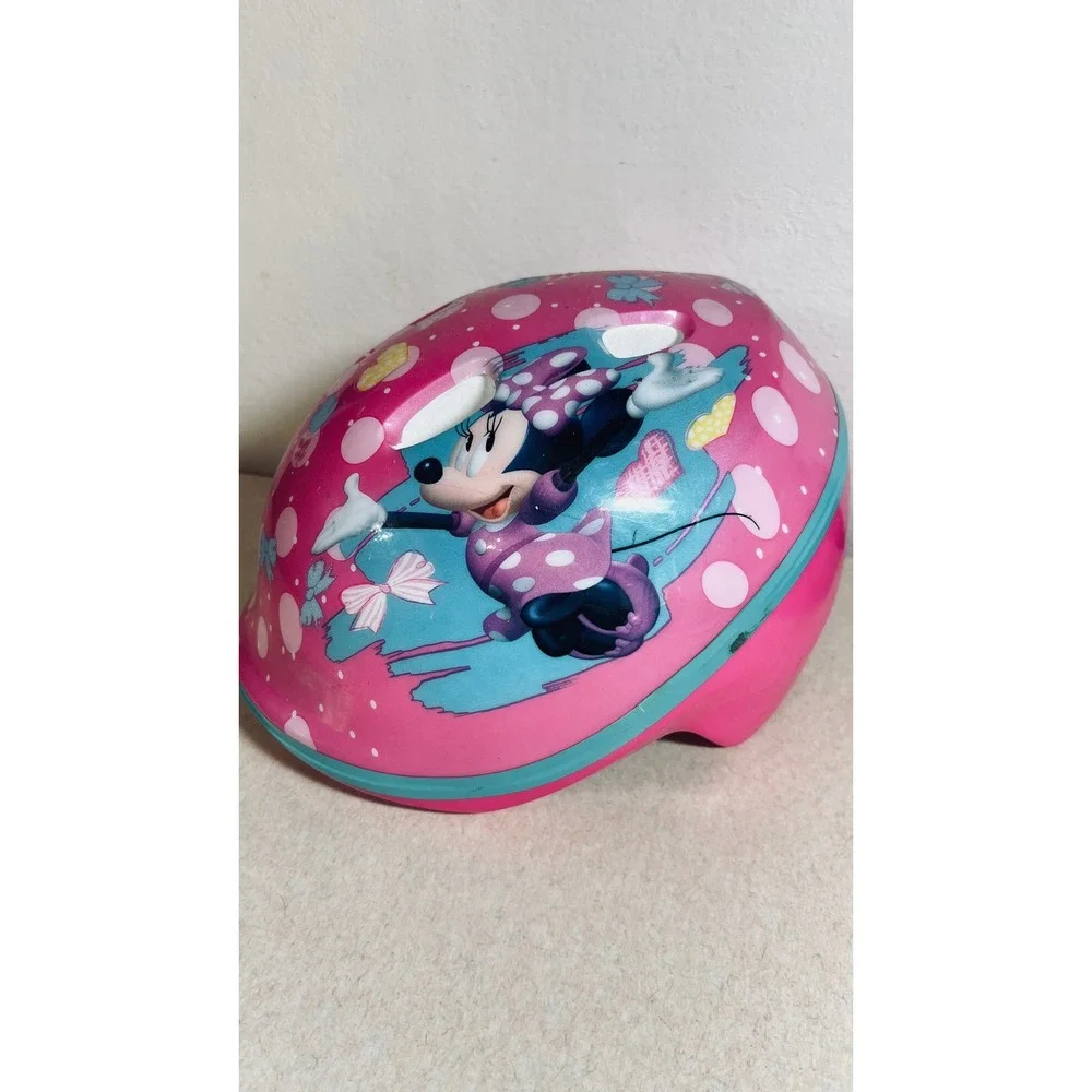 Disney Minnie Mouse Bike Helmet Kids OS Pink Polka Dot Protective Gear